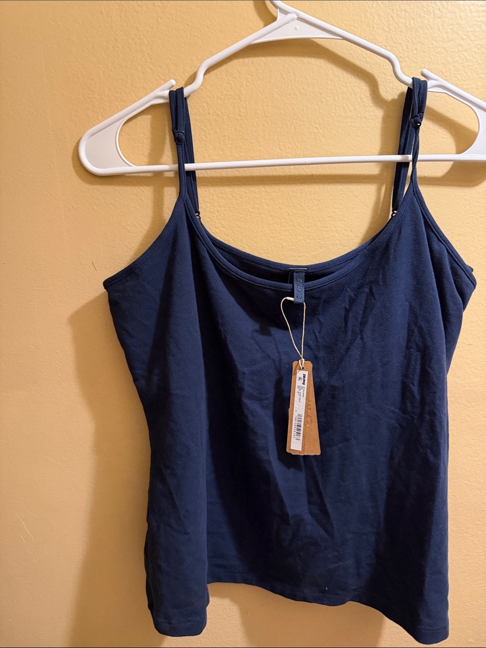 SKIMS cotton jersey cami in color navy